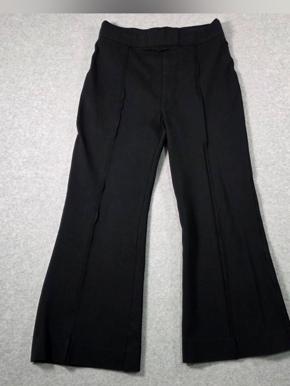 SPANX Black The Perfect Pant Hi-Rise Ponte Flare Pants Suze Large